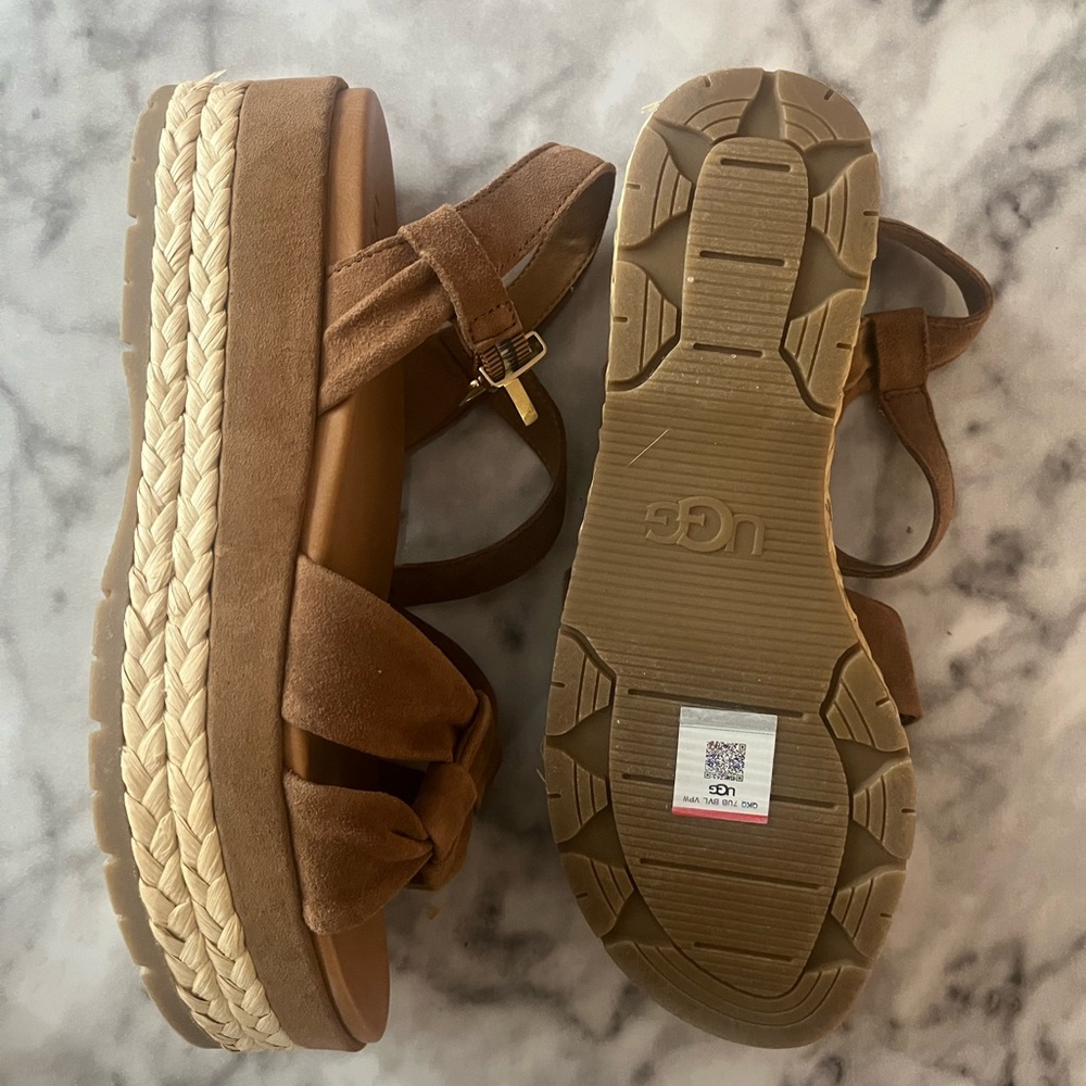 UGG Women's Brown Platform Sandals